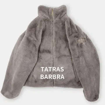새상품급 TATRAS 24AW BARBRA 에코 퍼 플리스 블루종 02