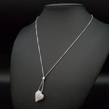 Swarovski 목걸이 펜던트 파베 하트 큐빅