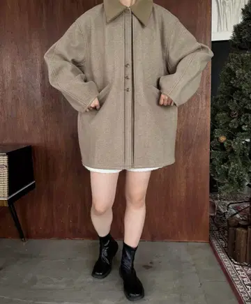 lawgy 2way 넥 프론트 더블 포인트 코트