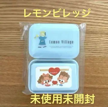 미개봉 레몬빌리지 비누 케이스 빅토리아 팬시 쇼와 레트로 블루