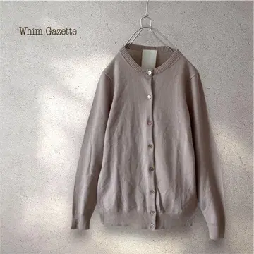 Whim Gazette 울 크루넥 가디건