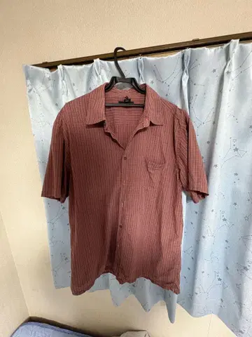 GAP XL 빨간색 체크 무늬 반팔 셔츠