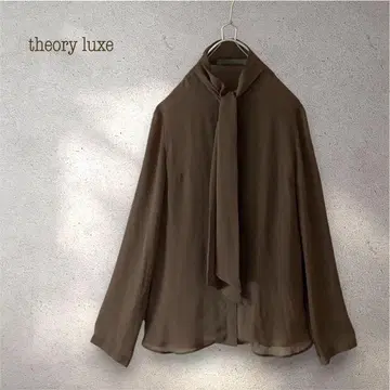theory luxe 보타이 블라우스
