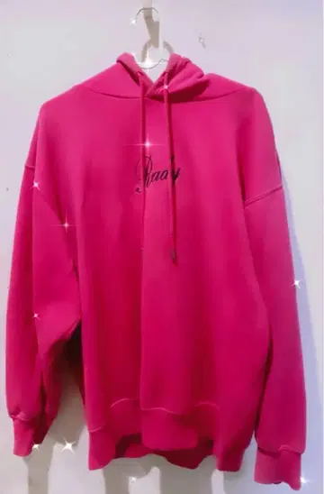 [ Rady 레이디 ] 오버 사이즈 후드 부착 Pink 후드티