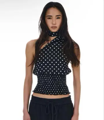 BEEDEN 도트 스카프 상의