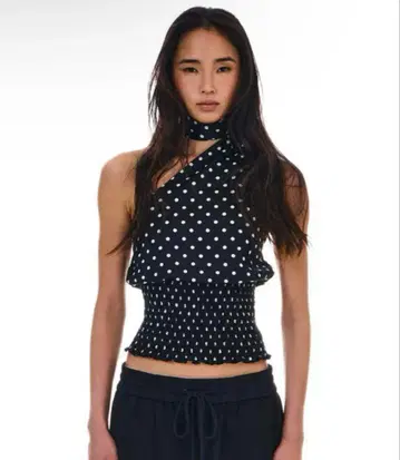 BEEDEN 도트 스카프 상의