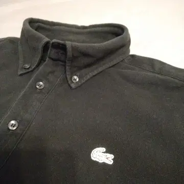 라코스테 LACOSTE 남성용 버튼 다운 피케 셔츠 공식 매장 구매 블랙