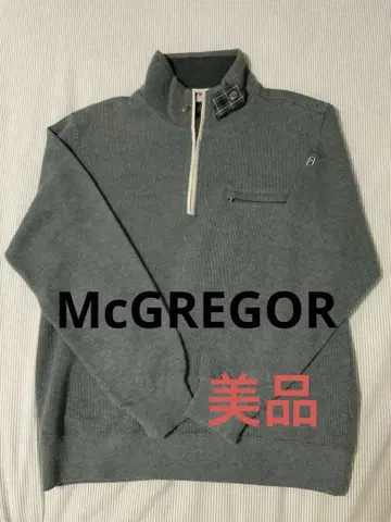 McGREGOR 그레이 하프 지퍼 스웨터 L 사이즈