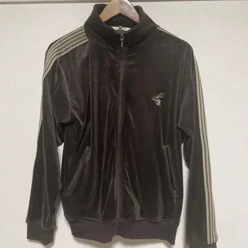 벨로아 트랙 자켓 다크 브라운