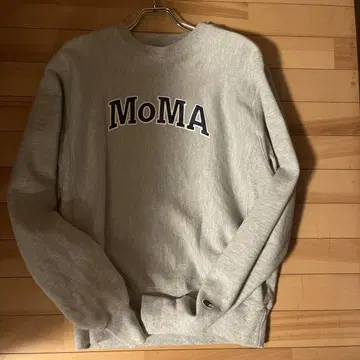 Champion MoMA 로고 맨투맨 S 사이즈 그레이