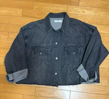 Mal. 데님 자켓 블랙