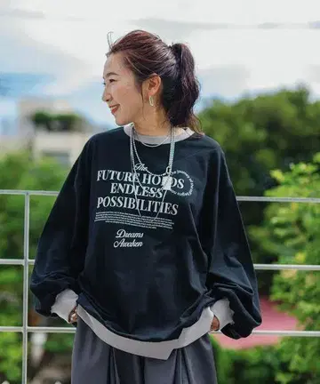 니코앤드 리메이크 라이크 풀오버 블랙 Misayo