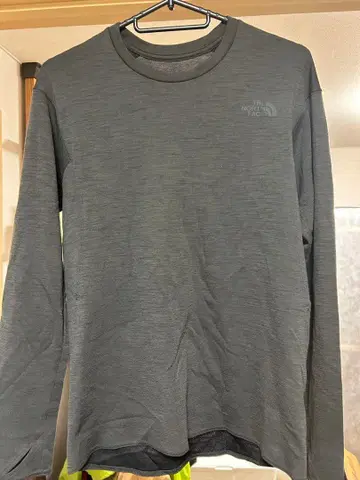 THE NORTH FACE 긴팔 티셔츠 S 그레이