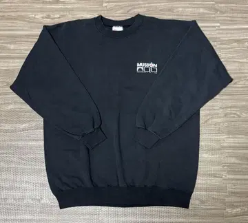 USA제 기업계 맨투맨 블랙 Hanes XL 무비T