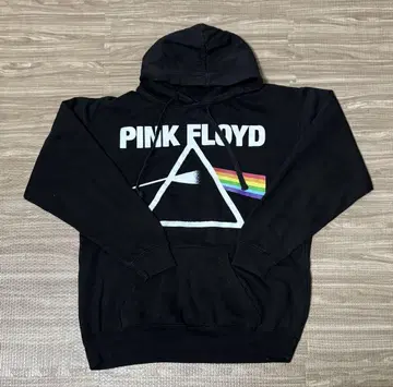 PINK FLOYD 광기 핑크 플로이드 로고 후드티 블랙