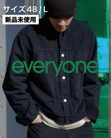A.PRESSE everyone Denim Jacket BLACK (L)