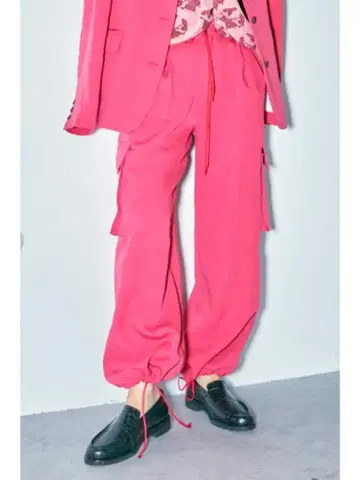 CITYSHOP 와이드 카고 팬츠 핑크 시티샵