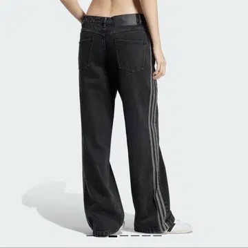adidas 데님 쓰리스 스트라이프 트랙 팬츠