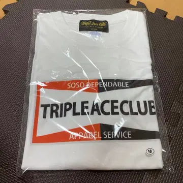 트리플 에이스 클럽 T셔츠 화이트 M 미사용 새상품 신상 완판