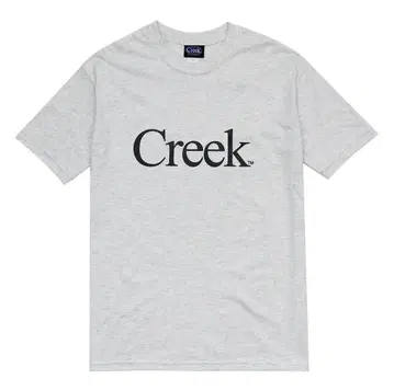 Creek 로고 프린트 T셔츠 그레이