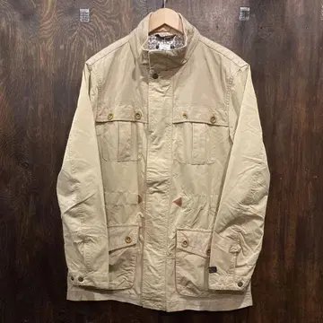 JACK&JONES 유로 브랜드 워크 모티브 지퍼 자켓 베이지