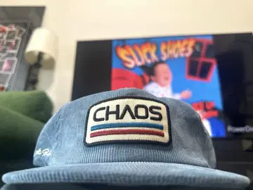 USA RUCKUS RACING CHAOS 코듀로이 캡 스카이블루