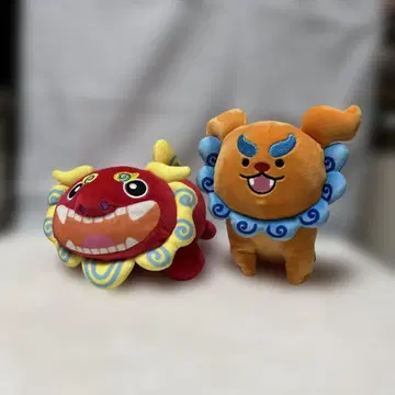 오키나와 시사 복권 봉제 인형 귀여운 2체 세트