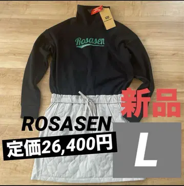 로사센 여성용 골프 속기모 따뜻한 누쿠누쿠 원피스 네이비 L