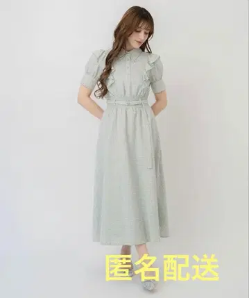 [9월까지] 레이디 아젤 프릴 셔츠 원피스