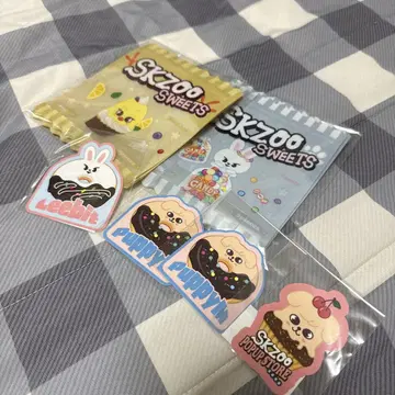 SKZOO 스위트 스티커, 지퍼백 세트