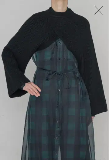 HYKE RIBBED KNIT SHRUG Black size 1