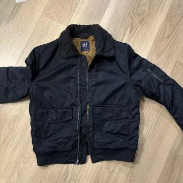GAP 블랙 플라이트 자켓 M