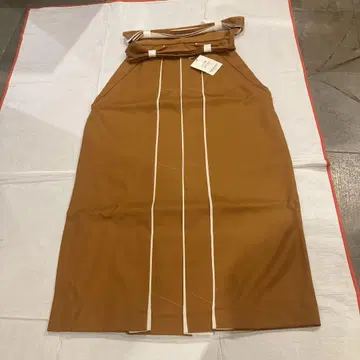 브라운 하카마 사이즈 M 끈 길이 91cm 새상품 폴리에스테르