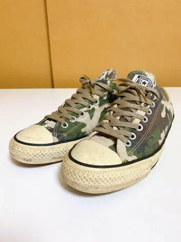 컨버스 올스타 카모플라쥬 아미 패턴 로우컷 스니커즈 28cm