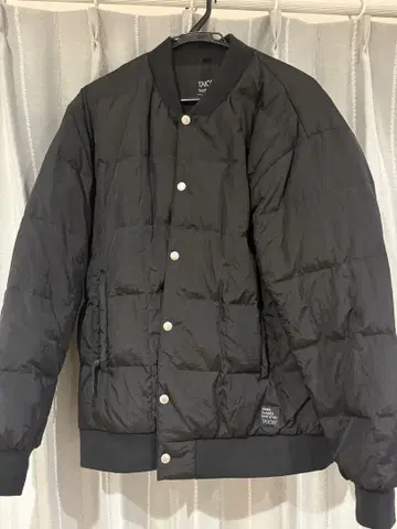 타이온 블랙 퀼팅 MA-1 다운 자켓