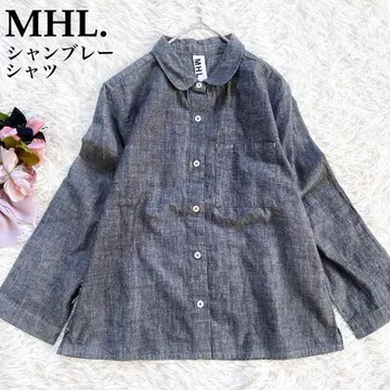 [ 새상품급 ] MHL. 코튼 샴브레이 셔츠 블라우스 마가렛호웰