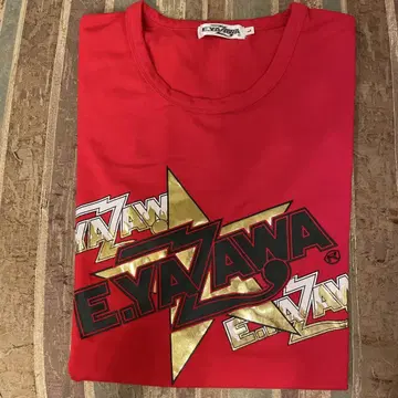 야자와 에이요시 E.YAZAWA 빨간색 T셔츠