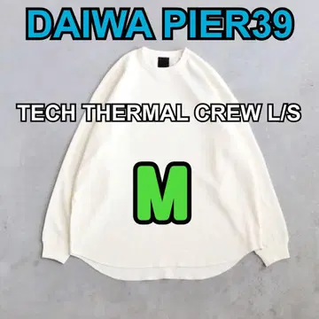 DAIWA PIER39 테크 서멀 크루 L/S M 화이트