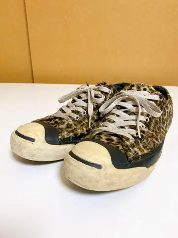 컨버스 잭퍼셀 레오파드 계열 레오파드 무늬 로우컷 스니커즈 28cm