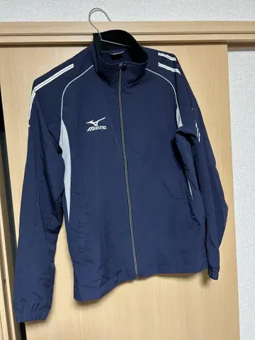 Mizuno 네이비 윈드 브레이커