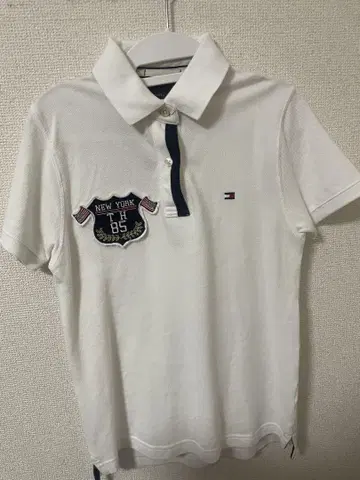 TOMMY HILFIGER 화이트 피케 셔츠 반팔