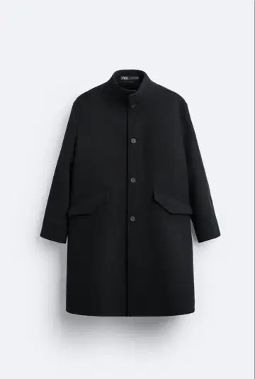 ZARA 블랙 스탠드 카라 코트