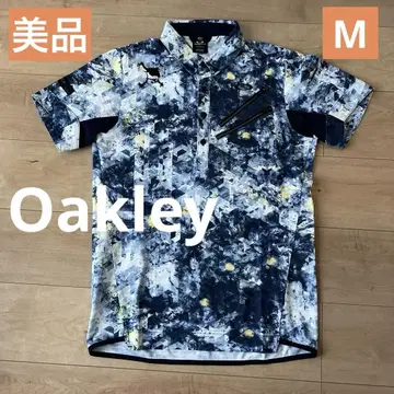 새상품급 오클리 Oakley 골프 셔츠 올 패턴 스컬 M