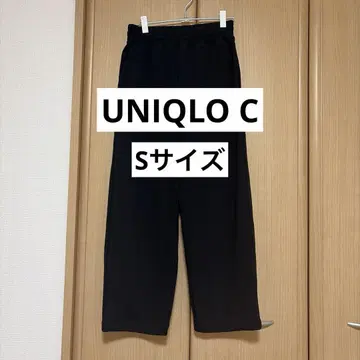 [ UNIQLO ] 맨투맨 와이드 팬츠/표시 사이즈 S 사이즈 블랙