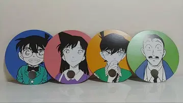 코난 축제 2024 코난 탐정사 부채 4장 Set 에도가와 코난