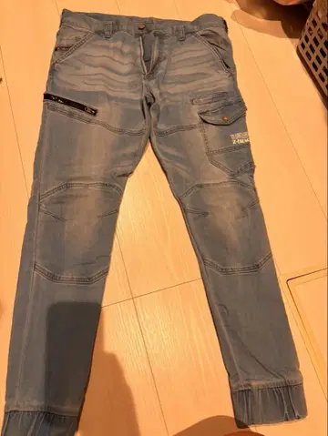 슬림핏 데님 팬츠 L 라이트 블루