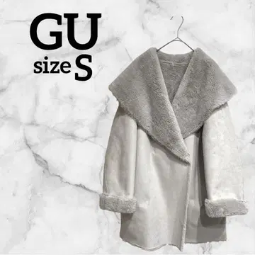 GU [ S ] 무스탕 코트 그레이