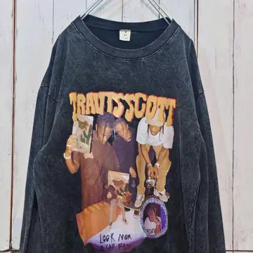 TRAVTS 스캇 그래픽 긴팔 티셔츠