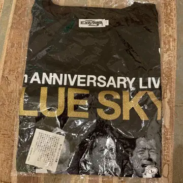 야자와 에이요시 티셔츠 (BLUE SKY) L 사이즈 블랙