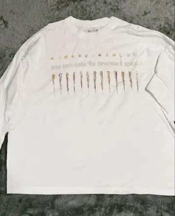 NINE INCH NAILS / NIN BIOTOP T셔츠 화이트 M
